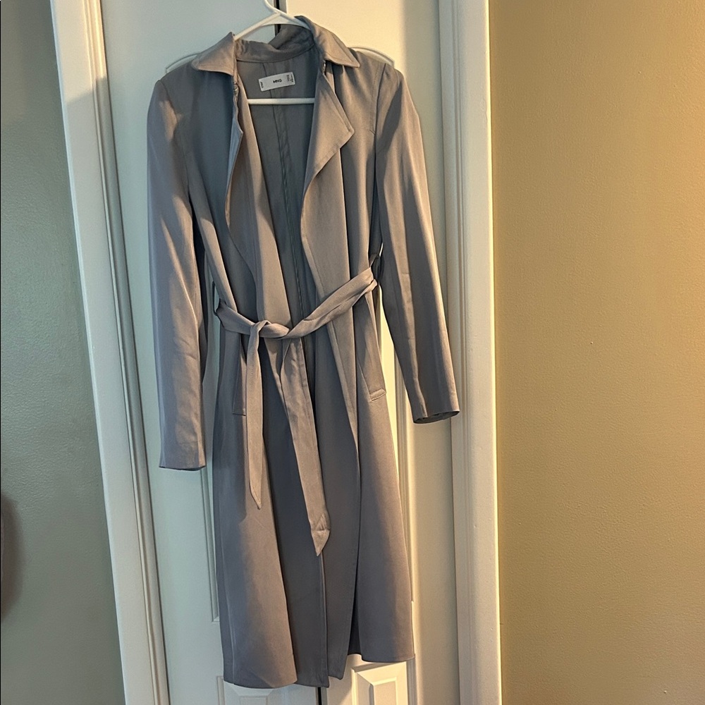 Mango Light Gray Coat